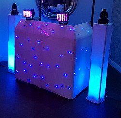 White Wedding DJ booth